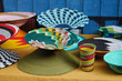 Colorful handmade bowls and vase for sell, South Africa.