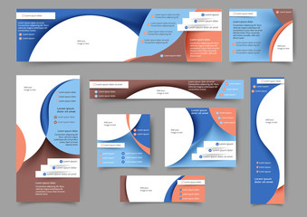 Wall Mural - Set web banners templates