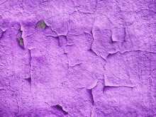 Abstract Background Of A Purple Plaster Wall