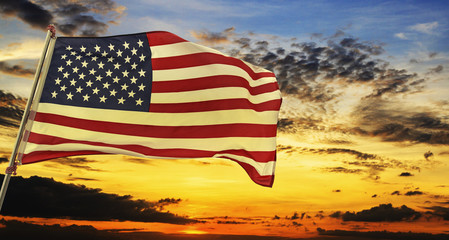 Wall Mural - American flag