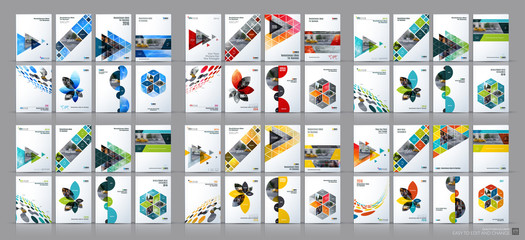 business vector mega set. brochure template layout, cover design