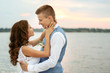 © Africa Studio - Portrait of beautiful wedding couple near river, close up view
