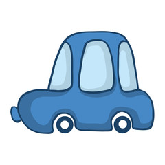 Blue car for kids design