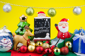 Christmas item for decoration on christmas day.Theme Christmas b