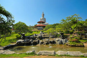 Big Buddha at Phu Manorom Mukdahan province, Thailand