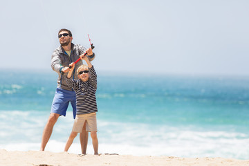 Wall Mural - family at the beach