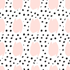 Poster - hand drawn abstract seamless pattern