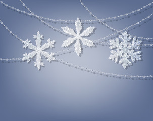 Wall Mural - Blue Christmas background