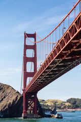 Wall Mural - Golden Gate Under Blue