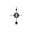 Compass logo. Arrow logotype 
