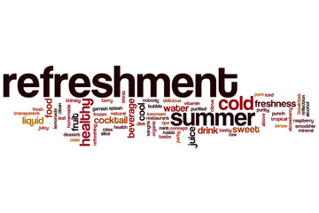 Canvas Print - Refreshment word cloud