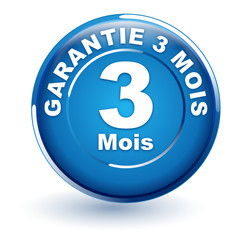 Canvas Print - garantie 3 mois sur bouton bleu