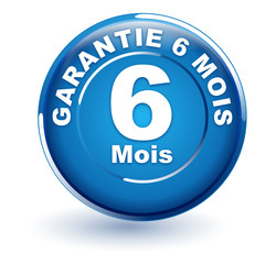 Canvas Print - garantie 6 mois sur bouton bleu