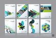 © Diamond Graphics - Business vector set. Brochure template layout, cover design annu