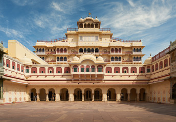 Wall Mural - Mubarak Mahal in Jaipur City Palace, Rajasthan, India.