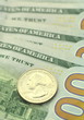 banknoty amerykańskie i monety