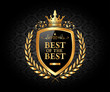 Best of the Best, Luxury and Award Logo Vector Design