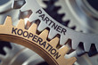 3d Zahnräder Partner Kooperation