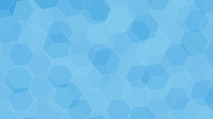 Background with blue honeycombs. Vector illustration