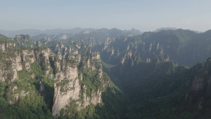 Wall Mural - aerial view zhangjiajie wulingyuan national park china
