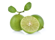 Lime On White Background