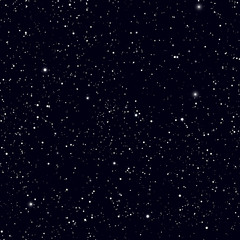 Space with stars vector background. Galaxy and planets in cosmos pattern