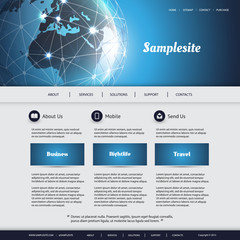 Wall Mural - business, connection, network - website template
