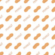 Seamless pattern peanut butter for packaging, vector