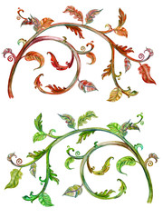 collection vintage baroque floral scroll filigree for your desig