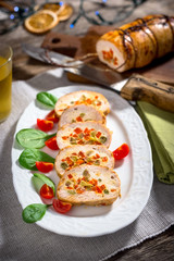 Sticker - Turkey breast stuffed with  vegetables