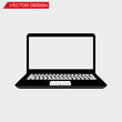 © Ilya Rumyantsev - Laptop Computer PC icon isolated on white, vector design
