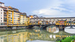 Ponte Vecchio and the Arno river in Florence, Tuscany, Italy