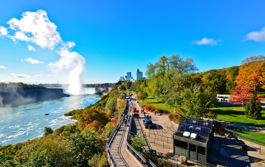 Wall Mural - view of niagara falls in a sunny day