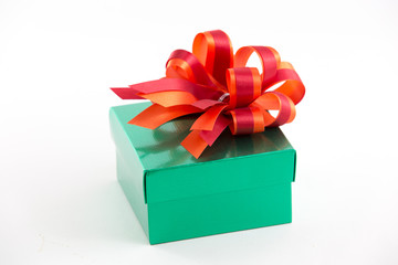 Wall Mural - Green gift box