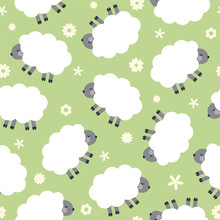 Pattern With Cute Sheep