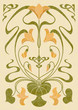 Art Nouveau floral design