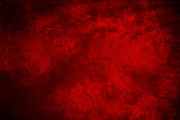 Fototapeta red fabric artistic background with simulated blurred ink.