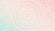 Dreamy gradient wallpaper with mandala pattern. Vector background for yoga, meditation poster.