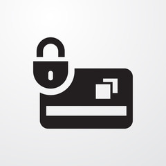 Wall Mural - credit card protection icon illustration