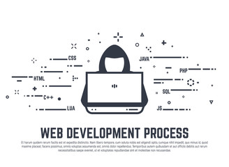 Coding process concept