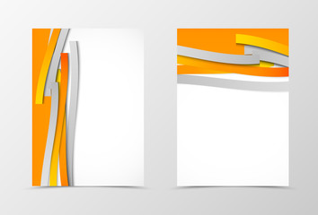 Poster - Front and back minimalistic flyer template design