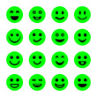 zestaw ikon uśmiech człowieka
