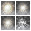 © klerik78 - Vector transparent sunlight special lens flare light effect. Sun flash with rays and spotlight on checkered background