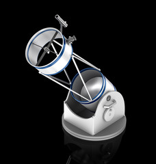 Wall Mural - dobson reflector telescope. 3d illustration