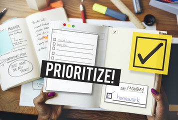 Wall Mural - To Do List Time Management Reminder Prioritize Concept