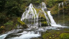 High Definition Movie Of Impressive Panther Creek Falls With Plunging Water Audio Sounds In Washington State 1080p Hd