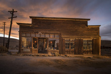 Old Boone General Store At Sunset,Ghost Town Of Bodie