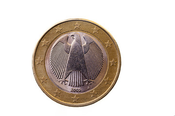 coin worth one euro