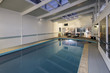 © coralimages - Indoor pool with tilted roof.