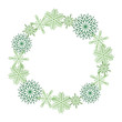 © shlemina - Winter snowflakes wreath